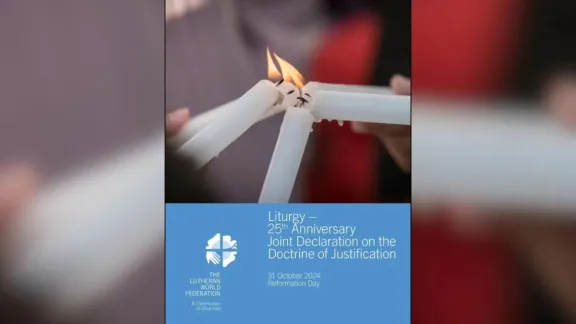 Die Liturgie zum 25. Jahrestag der Gemeinsamen Erklärung zur Rechtfertigungslehre ist auch auf Deutsch verfügbar. Foto: LWB/N.Torrecillas