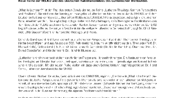 Theologische Literatur in englischer Übersetzung
