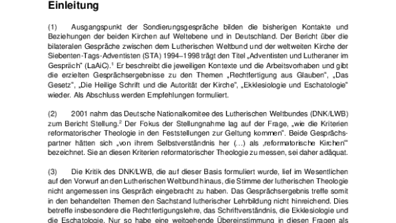 Lutheraner und Adventisten