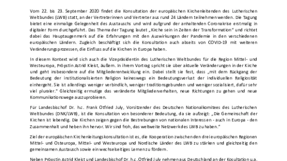 “Kirche sein in Zeiten der Transformation”