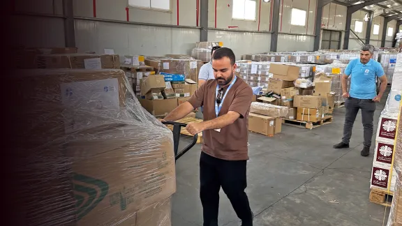 Der LWB hat schon im Sommer Medikamente für Krebskranke nach Gaza geliefert. Foto: LWB Jordanien