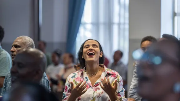 Gottesdienst in der Gemeinde Mekanissa Mekane Yesus in Addis Abeba. Foto: LWB/A. Hillert