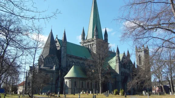 Der Nidarosdom in Trondheim, Norwegen. Foto: CC von Molde20