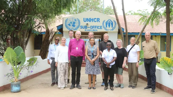 Die schwedische Delegation mit dem LWB-Team.