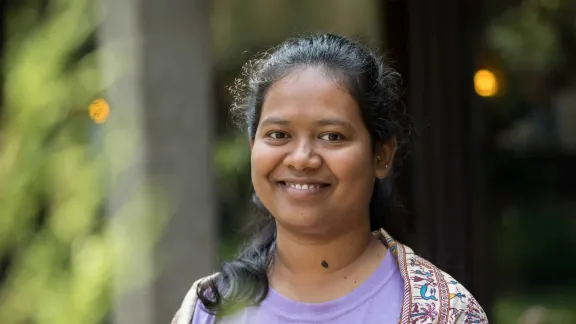 Rinki Soren bei der LWB-Ratsversammlung in Addis Abeba 2025. Foto: LWB/ Albin Hillert