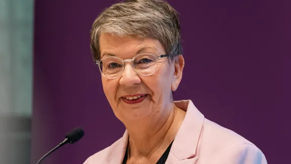 Landesbischöfin Kristina Kühnbaum-Schmidt, Vorsitzende des DNK/LWB. Foto: DNK/LWB, N. H. Klotz