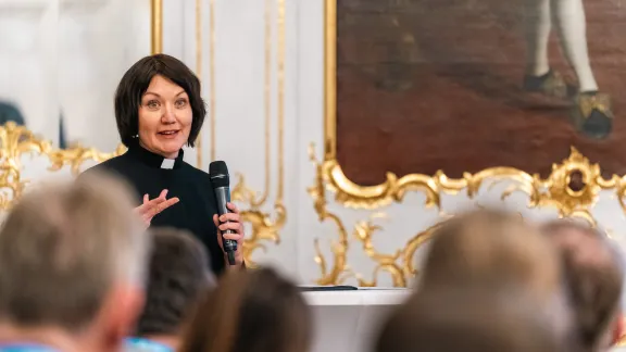 Pfarrerin Dr. Anne Burghardt, Generalsekretärin des LWB. Foto: DNK/LWB, N. H. Klotz