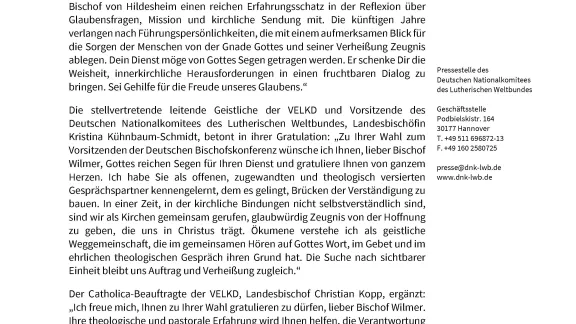 Aufmerksamer Blick für die Sorge der Menschen