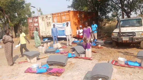 Im südsudanesischen Bundesstaat Jonglei unterstützt der LWB Menschen, die von Überschwemmungen betroffen sind. Foto: LWB-Südsudan