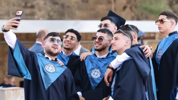 Absolventen des Berufsbildungszentrums Beit Hanina in Ostjerusalem. Foto: LWB Jerusalem