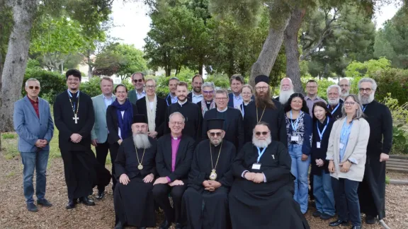 Teilnehmende an der Tagung der Gemeinsamen Internationalen Lutherisch-Orthodoxen Kommission für den Theologischen Dialog des LWB und der orthodoxen Kirche in Sète, Frankreich. Foto: LWB/M. Rawcliffe