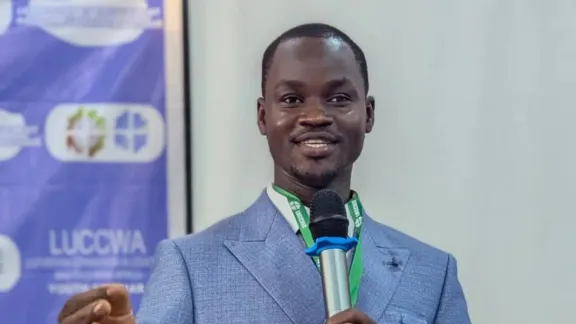 Athanase Baissini, Jugendkoordinator der LUCCWA. Foto: EELC/Grâce Paho