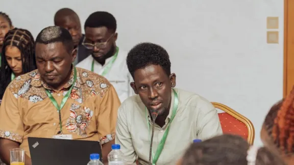 Farah Mohammed Hussain spricht während der Nebenveranstaltung zum Thema „Sozial-emotionales Lernen als wichtiger Bestandteil des Rechts auf Bildung in Afrika“. Foto: ACHPR