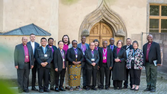 Bischöfinnen und Bischöfe sowie Kirchenleitende aus der weltweiten Kirchengemeinschaft des LWB gemeinsam in Wittenberg. Foto: LWB/Albin Hillert