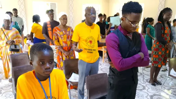 Teilnehmende an einer nationalen Jugendveranstaltung der Evangelisch-Lutherischen Kirche von Gambia. Foto: ELKG / Shaika Dumbuya